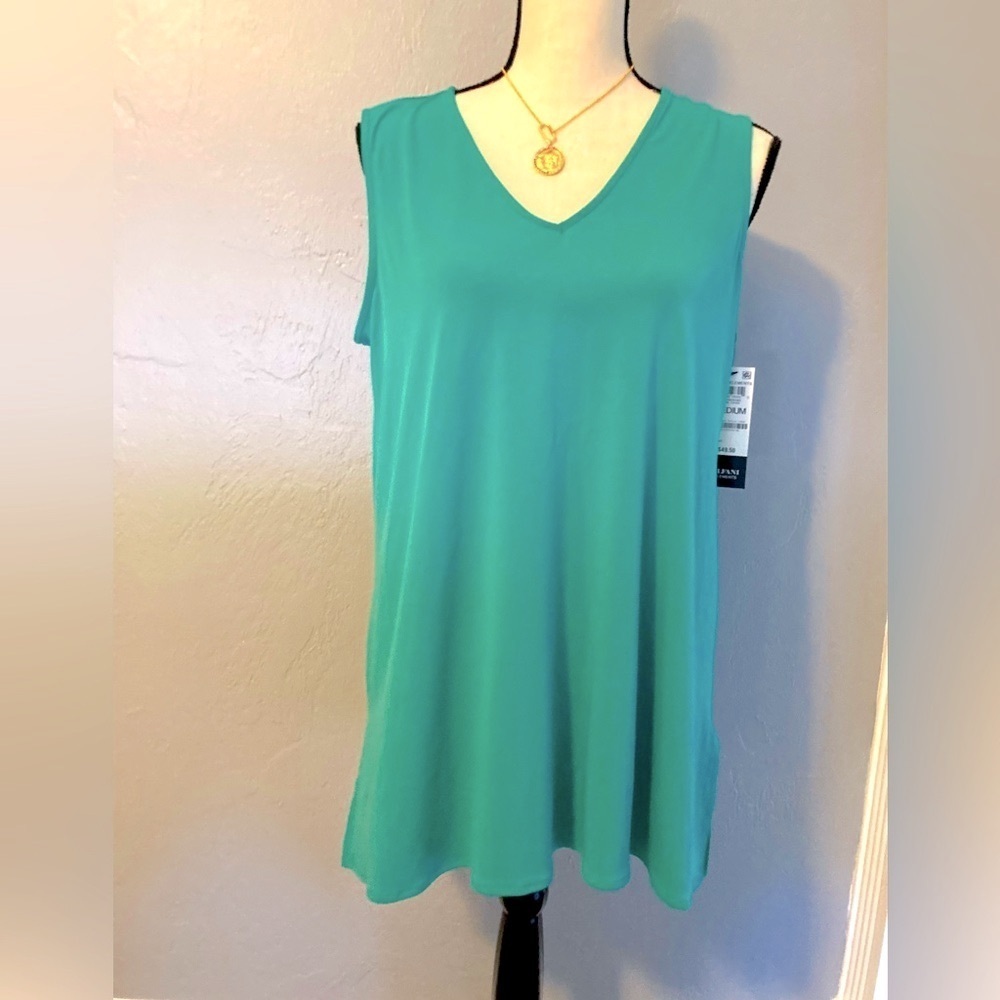 Alfani tank top teal in color